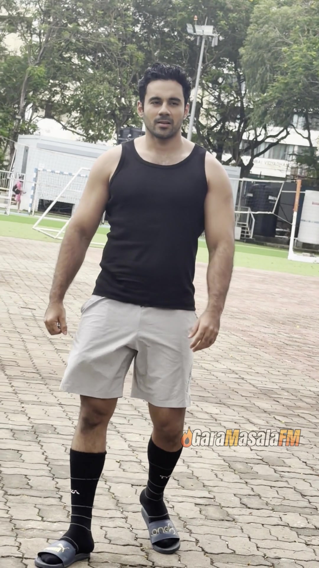 Abhishek Bajaj spotted at football practice match