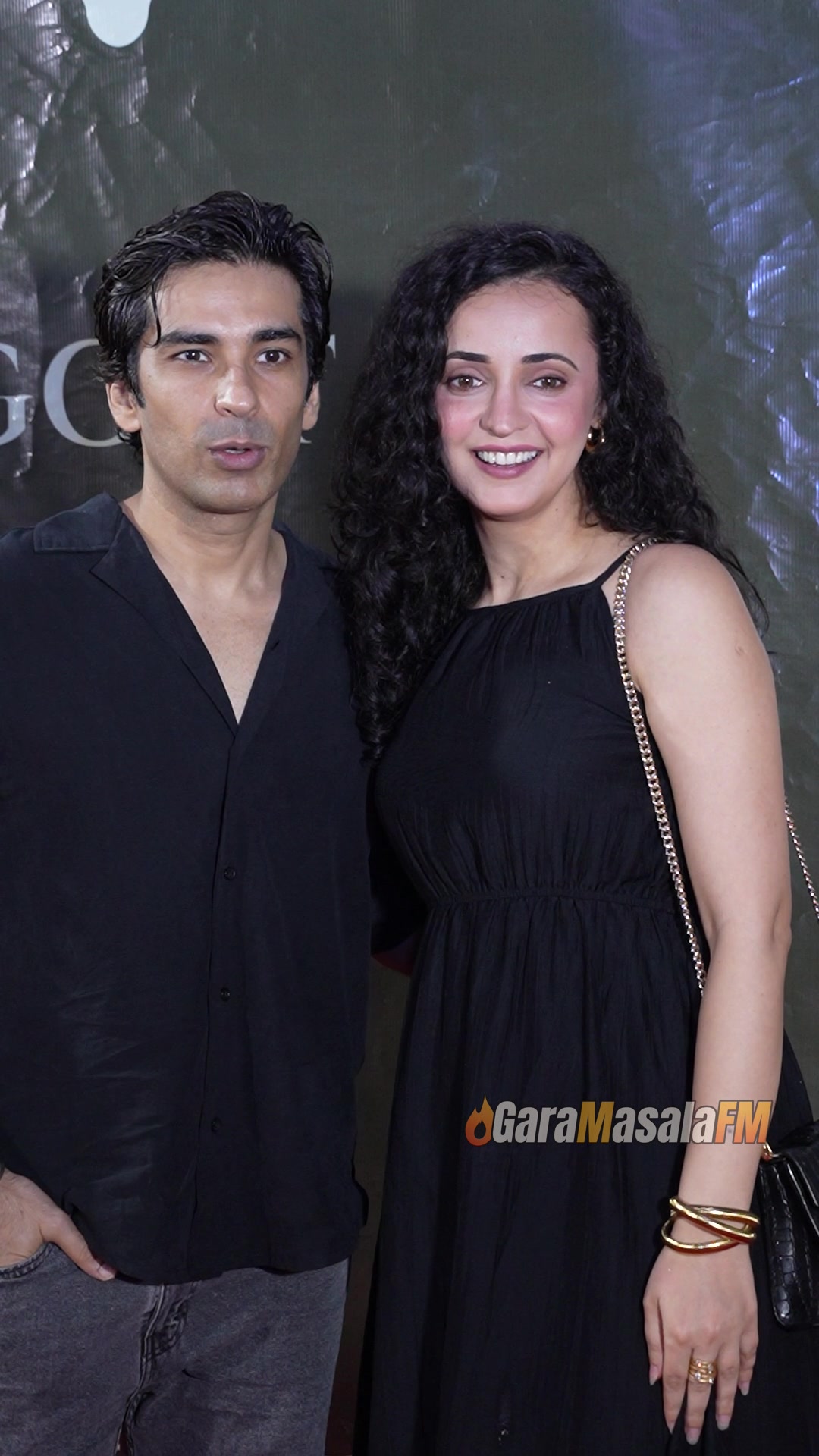 Sanaya Irani and Mohit Sehgal photographed by paparazzi at the Goat Brew red carpet launch