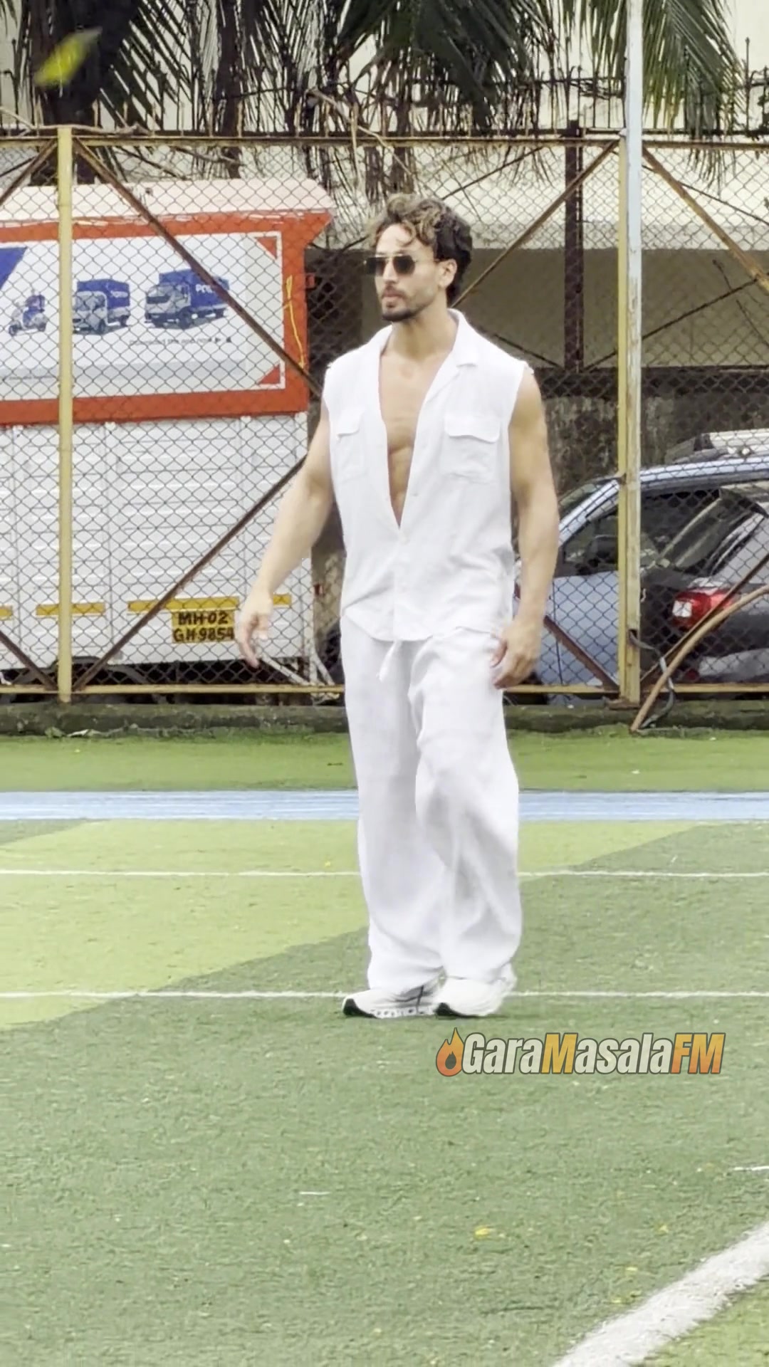 Tiger Shroff spotted at football practice match by paparazzi