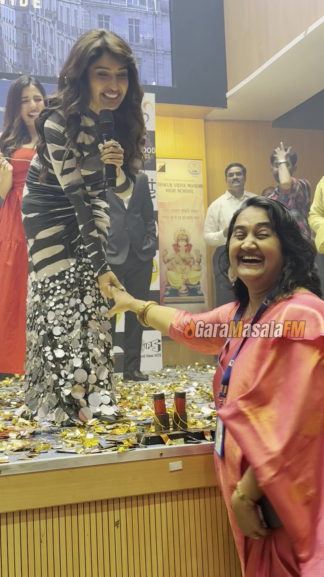 Niharika NM speaking at the Bhai Tera Star Hai college promo, still from the new video