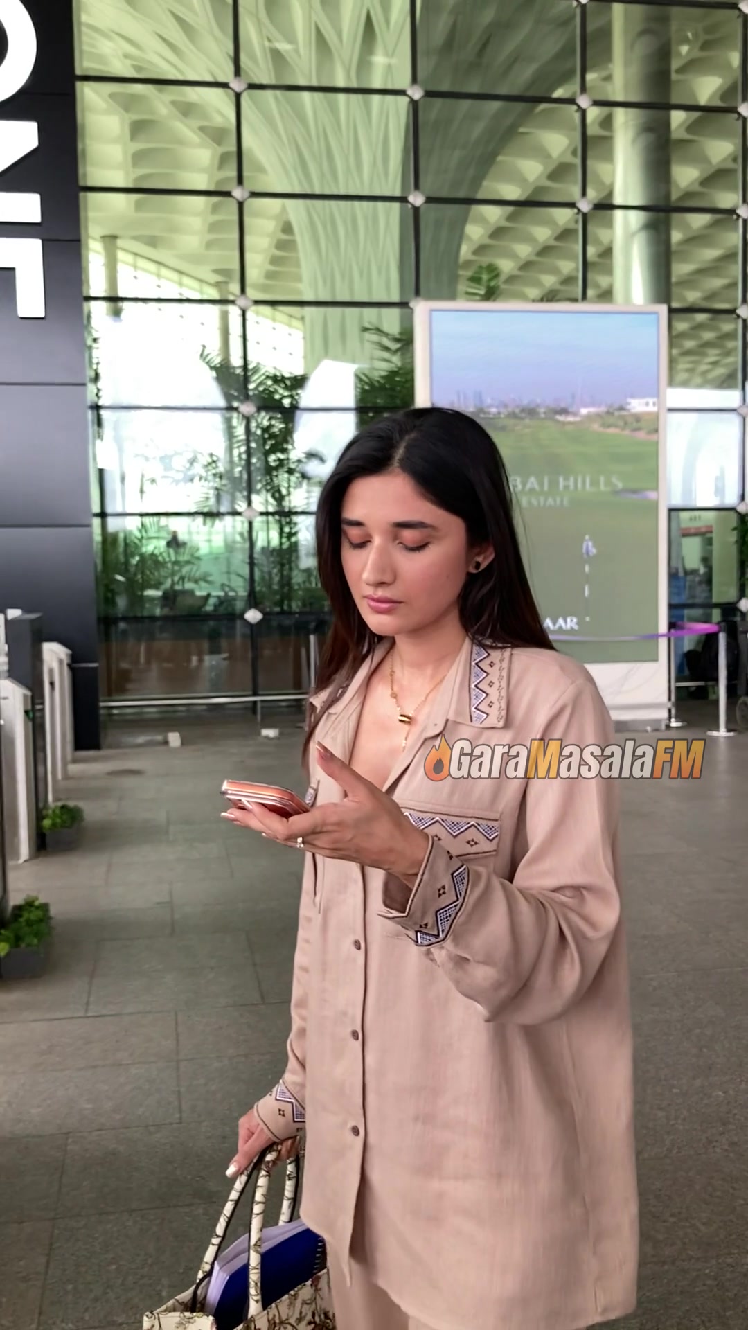 Kanika Mann at Mumbai airport, still from the new video