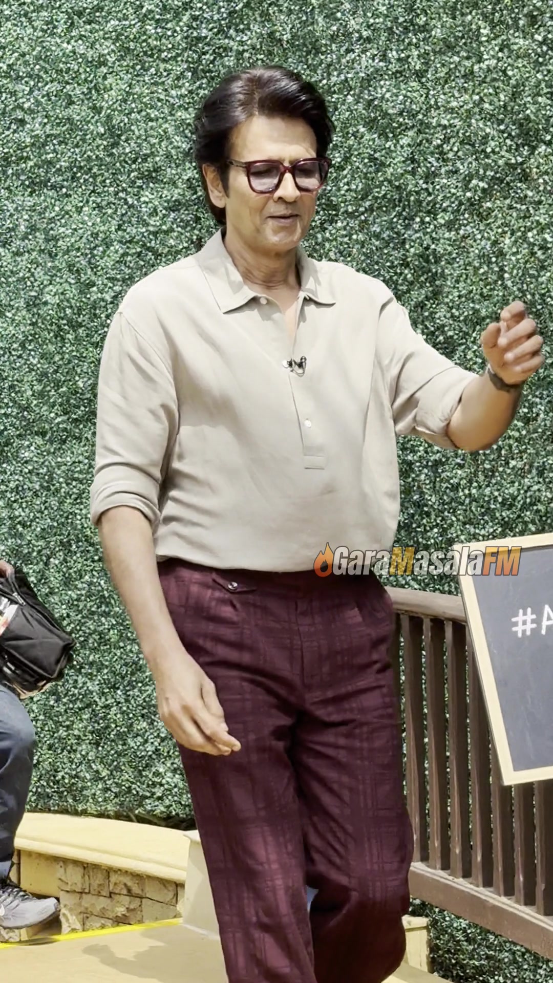 Kay Kay Menon at an Adarsh Baal Vidyalaya promotion, still from the new video